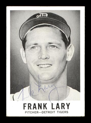 Frank Lary Autographed 1960 Leaf Card #3 Detroit Tigers SKU #198800 - MLB Autographed Baseball Cards in Saudi Arabia