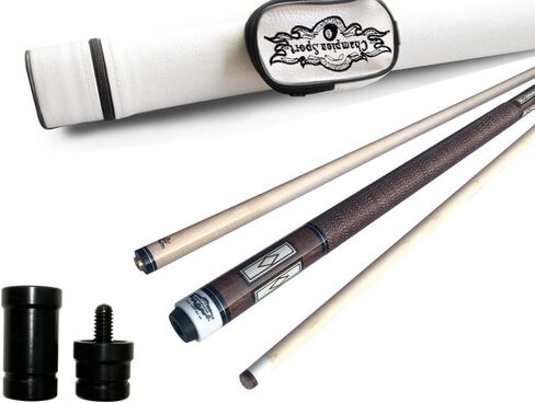 2021 Champion Lost Pieces Series Pool Cue Stick, Low Deflection Shaft, Pro Taper, White or Black Hard Case, Panama Cue, Model:LPC1 in Kuwait