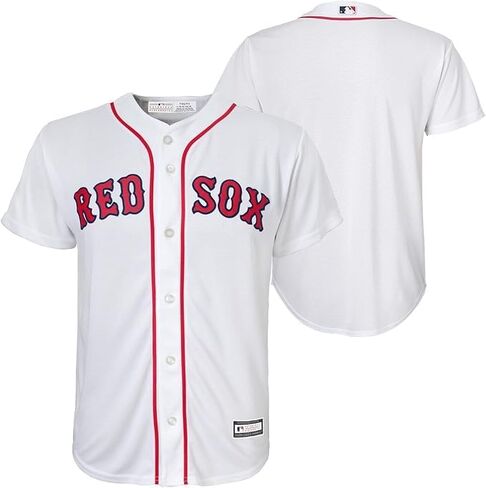 Outerstuff Boston Red Sox MLB Kids Youth 4-20 White Home Team Jersey (5-6) in Saudi Arabia