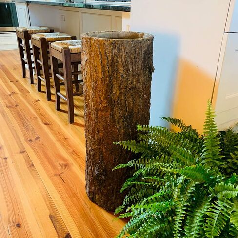 🌳 Woodland Country Rustic Tree Stump Bin. يمكن أن تسير القمامة واقعية فريدة من نوعها. in Saudi Arabia