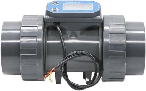 3 بوصة إلكترونية LCD Digital Display Flowmeter NPN Turbine Flow Meter PVC Pipe Pipe Water for Farm/Garden Rattrimation in Saudi Arabia