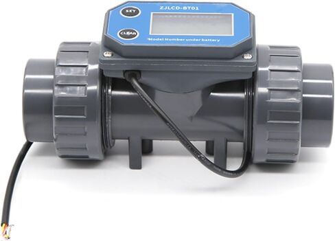 3 بوصة إلكترونية LCD Digital Display Flowmeter NPN Turbine Flow Meter PVC Pipe Pipe Water for Farm/Garden Rattrimation in Saudi Arabia