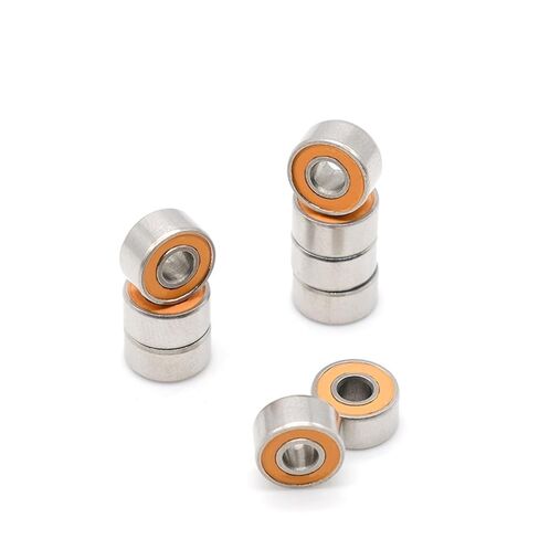 S693RSCB 3x8x44 مم من الفولاذ المقاوم للصدأ المحامل الخزفية الهجينة محامل الصيد 5pcs in Kuwait