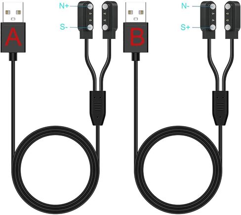 متوافق مع Genxenon ، QXZPower ، شاحن نظارات GetDsmart ، 2 عبوة [الطراز A+Model B ، فقط مناسبة] سلك استبدال كابل الشحن المغناطيسي in Saudi Arabia