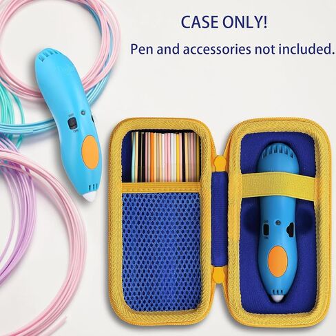 CO2CEA CASE HARD لـ 3DOODLER START + Essentials (2024) مجموعة القلم ثلاثية الأبعاد - منظم التخزين مع فتحات مخصصة لمجموعة النشاط الفني ، وطباعة إعادة ملء الشاحن وشاحن USB ، وحالة Mint Green + Orange Zipper in Saudi Arabia