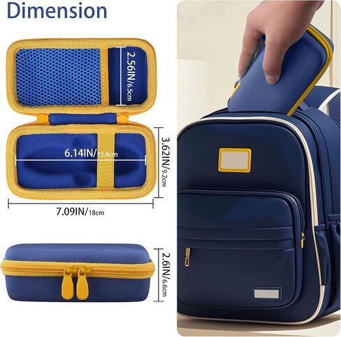 CO2CEA CASE HARD لـ 3DOODLER START + Essentials (2024) مجموعة القلم ثلاثية الأبعاد - منظم التخزين مع فتحات مخصصة لمجموعة النشاط الفني ، وطباعة إعادة ملء الشاحن وشاحن USB ، وحالة Mint Green + Orange Zipper in Saudi Arabia