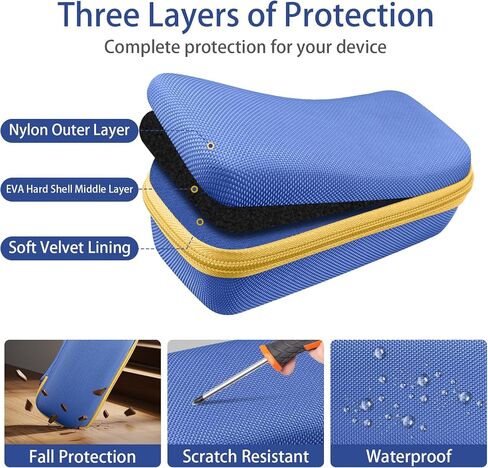CO2CEA CASE HARD لـ 3DOODLER START + Essentials (2024) مجموعة القلم ثلاثية الأبعاد - منظم التخزين مع فتحات مخصصة لمجموعة النشاط الفني ، وطباعة إعادة ملء الشاحن وشاحن USB ، وحالة Mint Green + Orange Zipper in Saudi Arabia