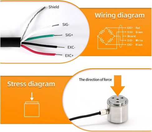 Load Cell Sensor HX711 AD Module Weight Sensor Electronic Scale Micro Weighing Cell Sensor 5KG 10KG 20KG 50KG 100KG(Range 0-10KG) in Saudi Arabia