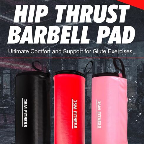Hip Thrust Barbell Pad - Thick Hip Thruster Pad for Glute Exercises, Pink Bar Pad for Hip Thrusts, Glute Bridges, Buttocks Workout, Gym Accessory for Women in Saudi Arabia
