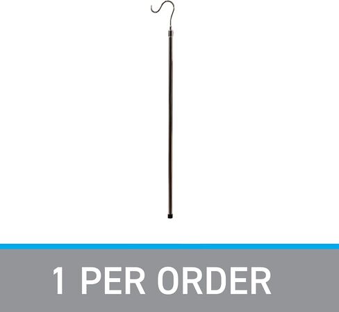SSWBasics Chrome Reach Garment Hook - Durable Chrome Clothes Hook Pole - Adjustable High Reach Garment Hook - Extendable Metal Clothing Hook Pole for Retail, Boutique, and Home Closet Organization in Saudi Arabia