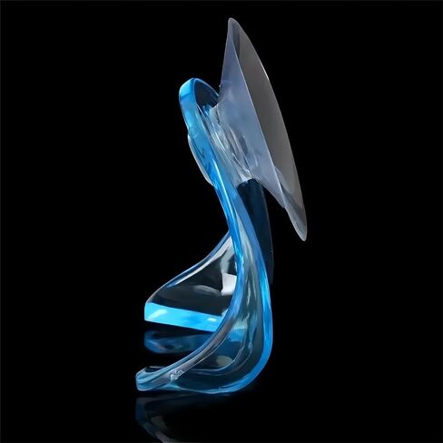2 Pack Blue No-Drill Adhesive Shower Hook Set - Removable & Reusable Waterproof Storage Organizer in Saudi Arabia