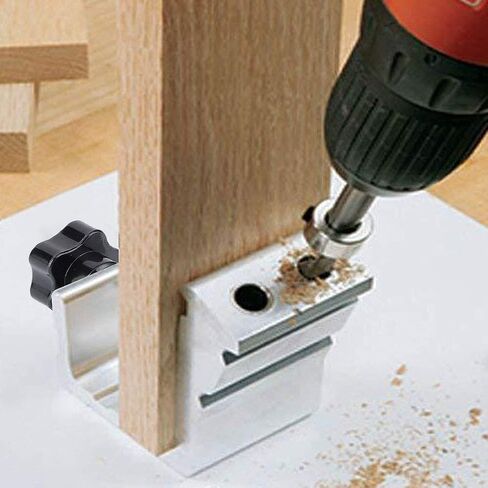 Aluminum Alloy Pocket Hole Fixture Kit Woodworking Oblique Hole Locator Positioner Drilling Tool for Building Frame Cabinets and Fixing Photo Frames in Saudi Arabia