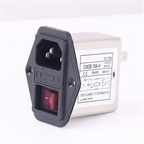CW2B-10A-H Single Insurance Power Filter Socket with Switch Filter 10A AC Power Purification(CW2B-6A-H) in Saudi Arabia