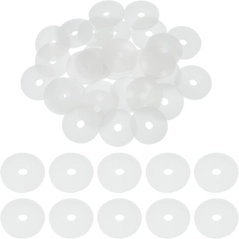 uxcell 30 pcs m5 سيليكون مسطح غسالات 5 مم معرف 10 مم OD in Saudi Arabia