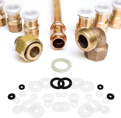uxcell 30 pcs m5 سيليكون مسطح غسالات 5 مم معرف 10 مم OD in Saudi Arabia