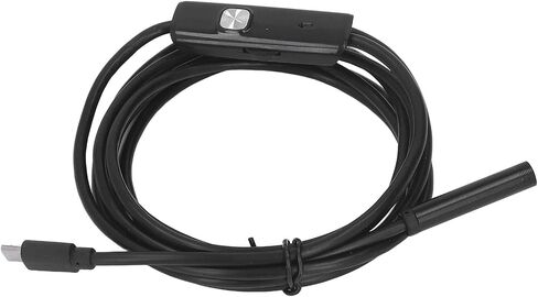 منظار Topincn USB الصناعي مع 6 مصابيح LED كاميرا الأنابيب -7 مم لقياس الأنابيب ، وصيانة السيارة وتثبيت الأثاث (1M) (2M) in Saudi Arabia
