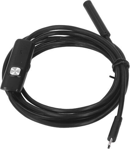 منظار Topincn USB الصناعي مع 6 مصابيح LED كاميرا الأنابيب -7 مم لقياس الأنابيب ، وصيانة السيارة وتثبيت الأثاث (1M) (2M) in Saudi Arabia