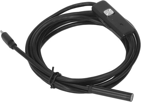 منظار Topincn USB الصناعي مع 6 مصابيح LED كاميرا الأنابيب -7 مم لقياس الأنابيب ، وصيانة السيارة وتثبيت الأثاث (1M) (2M) in Saudi Arabia