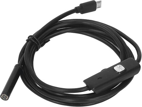 منظار Topincn USB الصناعي مع 6 مصابيح LED كاميرا الأنابيب -7 مم لقياس الأنابيب ، وصيانة السيارة وتثبيت الأثاث (1M) (2M) in Saudi Arabia