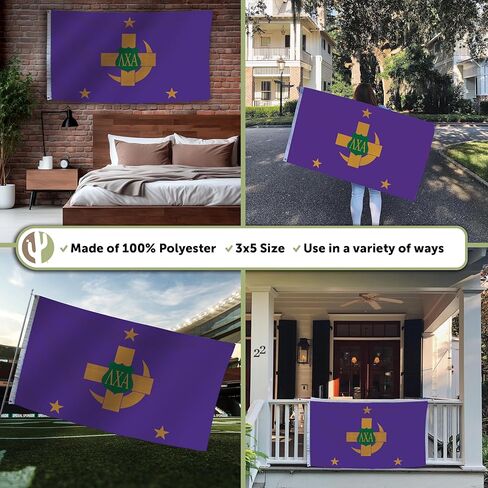 Desert Cactus lambda chi alpha flag chappent fraternity 3x5 feet polyester decor in Saudi Arabia