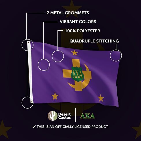 Desert Cactus lambda chi alpha flag chappent fraternity 3x5 feet polyester decor in Saudi Arabia