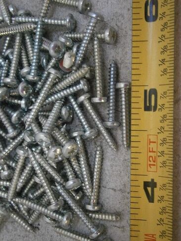 New Pack of Sheet Metal Screws #4 x 3/4" Long Phillips Pan Head Steel Zinc Lot of 100#5236 Multi-Purpose Comprehensive Hardware Fastener Assortment Kit WnyNEH05191 in Saudi Arabia