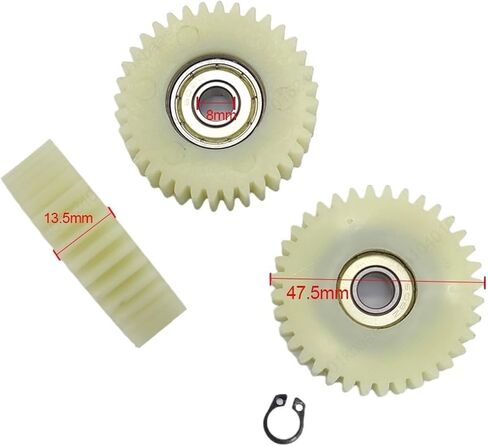 E دراجة ترس محرك 47.5x13.5mm ترس كوكبي 36 تروس الأسنان مع محامل 8 مم محاور عجلة الدراجة الكهربائية نايلون تروس متوافقة مع أجزاء بافانج محرك الدراجات الإلكترونية in Saudi Arabia