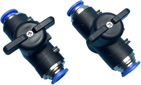 1 PCS Ball Valve Buc Union Straight Buc 4/6/8/10/12mm pneumatic Ball Valve Pneumatic Valve One-Touch BVU (6 مم) in Saudi Arabia