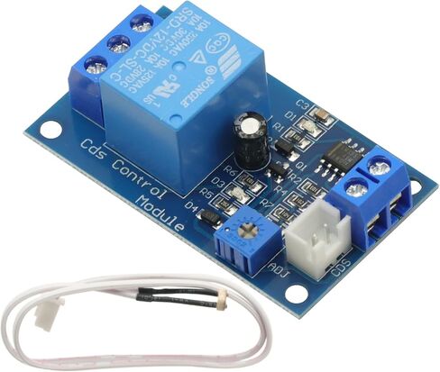 2PCS DC 12V Light Control Switch Photoresistor Relay Module Detection Sensor 10A Brightness Automatic Control Module in Saudi Arabia