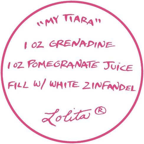 Lolita My Tiara Artisan Painted Wine Glass Gift in Saudi Arabia