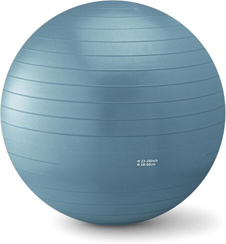 Amazon Basics Anti-Burst Exercise Ball with Pump, 23-26" Diameter in Saudi Arabia