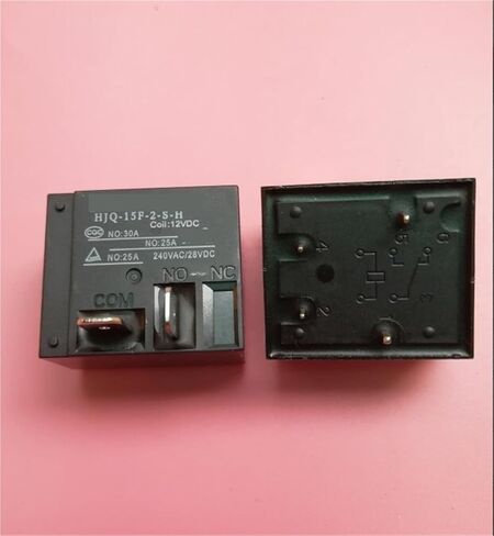 12V Relay HJQ-15F-2-S-H 12VDC HJQ15F2SH 12VDC DC12V 12V 30A 240VAC 4PIN 10PCS in Saudi Arabia