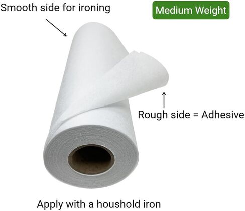 HBI Medium Weight Fusible Interfacing, Non Woven Iron-On, 20 in x 25 yd in Kuwait