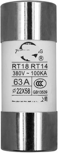 R017 RO17 Fuse RT18-125 RT14-63 22 * 58 Ceramic Fuse Tube 10~125A(16A) in Saudi Arabia