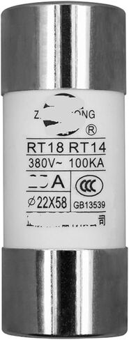 R017 RO17 Fuse RT18-125 RT14-63 22 * 58 Ceramic Fuse Tube 10~125A(16A) in Saudi Arabia