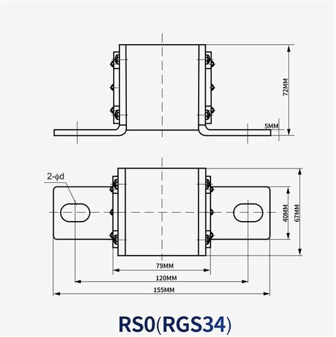 RS0 RSO RGS34 500V aR Fast Blow 480A500A 600A630A Fast Fuse(480A) in Saudi Arabia