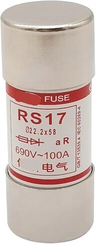 Round Tube على شكل قبعة ، فتيل سريع 22x58 RS17 63A 80A 100A 125A FUSE 690V Blow (10A) in Saudi Arabia