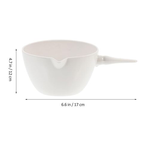 PRETYZOOM Laboratory Evaporating Dish Handle Reusable Porcelain Evaporation Bowl Evaporating Basin for Concentration in Saudi Arabia