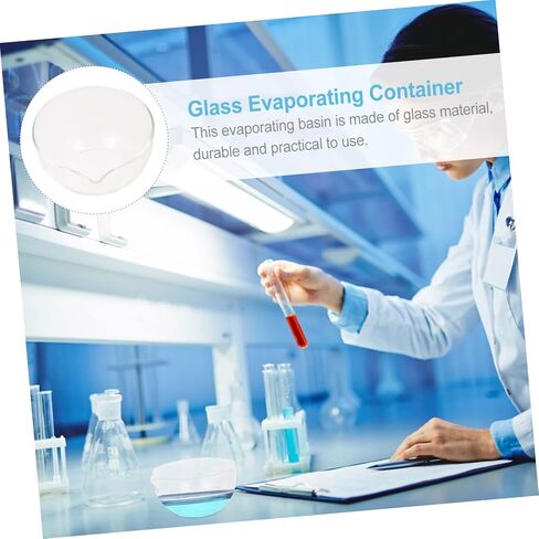 Flat Bottom Glass Evaporating Dish with Spout 500ml Round Laboratory Evaporating Basin for Mixing and Pouring in Saudi Arabia