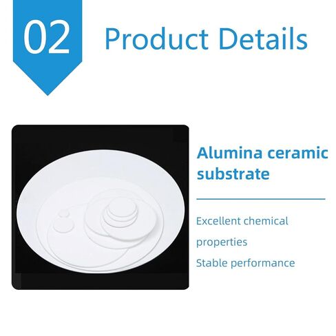 ألومينا السيراميك جولة لوحة العزل ورقة السيراميك الألومينا للملحقات الصناعية ، القطر 2.5 سم (سمك: 3 مم (5pcs)) in Kuwait