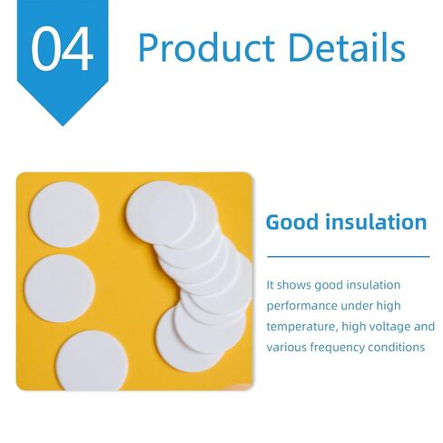 Alumina Ceramic Round Plate Insulating Alumina Ceramic Sheet for Handmade Accessories, Thickness 3.4mm, 10Pcs(Diameter:12mm) in Saudi Arabia