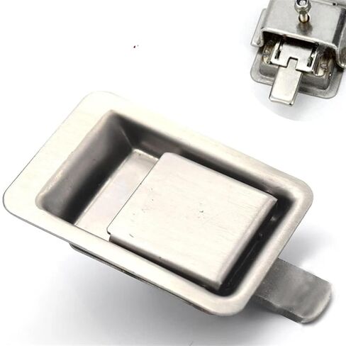 304 Stainless Truck Trunk Cabinet Lock Pickup Yacht Boat Cupboard Accessories Bus Handle MS220 1Pcs(Curved Piece) in Kuwait