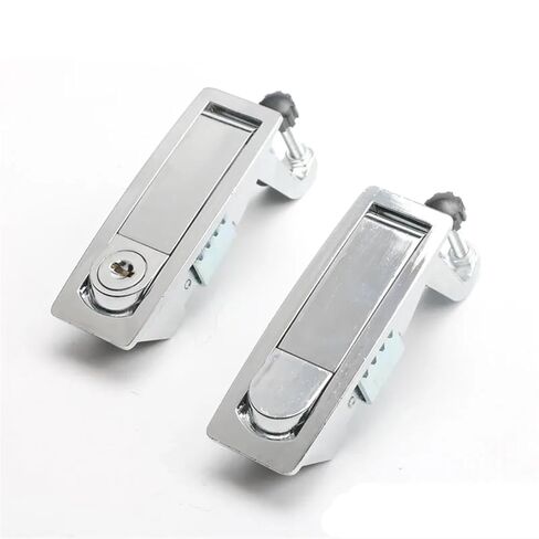 MS606 Metal Box Button Bounce Lock Air Compressor High Pressure Boiler Locks Cabinet Lock 1Pcs(Chrome with Key) in Kuwait