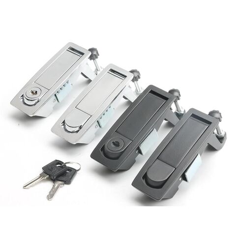 MS606 Metal Box Button Bounce Lock Air Compressor High Pressure Boiler Locks Cabinet Lock 1Pcs(Chrome with Key) in Kuwait