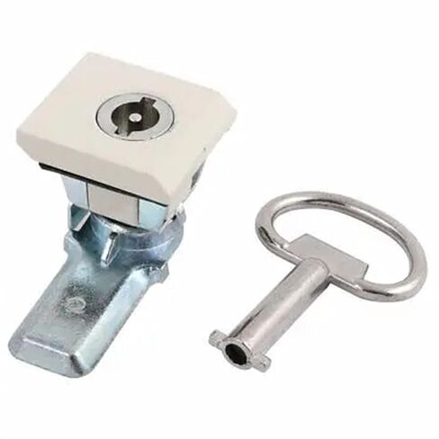 34mm X 30mm Cabinet Square Panel Quarter Turn Latch Safety Cam Lock with Key MS813 1Pcs in Kuwait