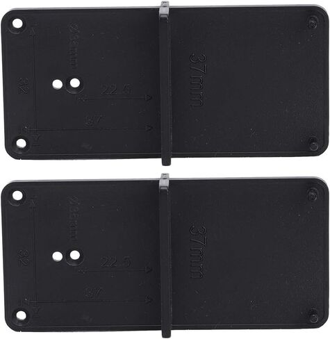 2 pcs Hole Locator, Hinge Hole Locator Drilling Guide Black Woodworking Tool 2pcs Lightweight Portable for Door Installation in Saudi Arabia