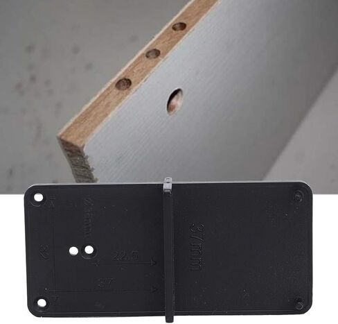 2 pcs Hole Locator, Hinge Hole Locator Drilling Guide Black Woodworking Tool 2pcs Lightweight Portable for Door Installation in Saudi Arabia