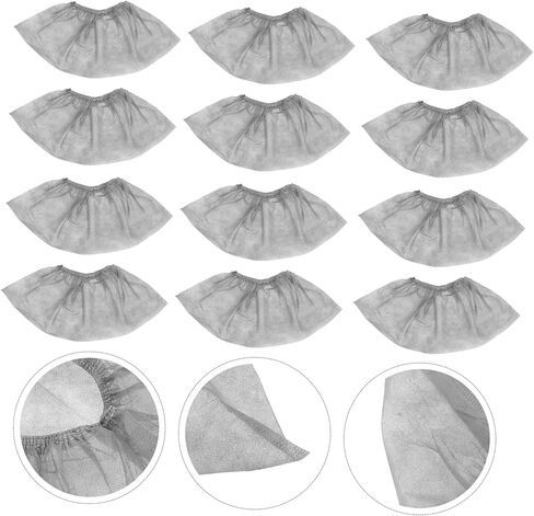 Gleavi 100pcs الأحذية غير المنسوجة يغطي حماة الحذاء السميكة الاستخدام الداخلي استخدام الرمادي للبالغين مريح مناسب in Saudi Arabia