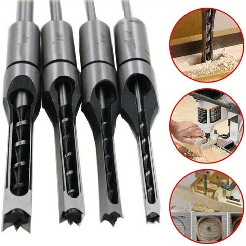 6/8/12.5mm HSS Square Hole Bit Bit Bit Steel Merting Adming Drilling Craving Woodworking Tools (12.5mm) in Saudi Arabia