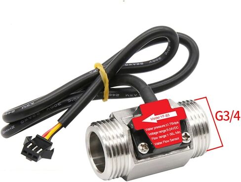 3/4inch من الفولاذ المقاوم للصدأ تدفق المياه مستشعر مقياس التدفق 1.75MPa DC3.5 ~ 24V NPN قاعة التوربينات مستشعر التبديل التوربيني in Saudi Arabia